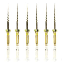 Endo Excellence Nano Gold Rotary Files -25mm F1 (Pack of 6)