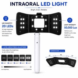 Endoking Intraoral Photography LED Light with Bluetooth & Smartphone Holder - 11