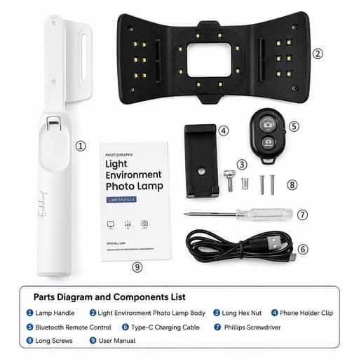 Endoking Intraoral Photography LED Light with Bluetooth & Smartphone Holder