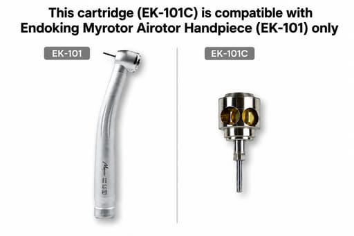 Endoking Myrotor Push Button Airotor And Cartridge