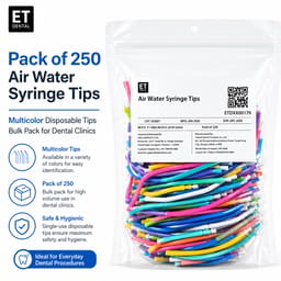 ET Dental Multicolour Air Water Syringe Tips (Pack of 250) - 2