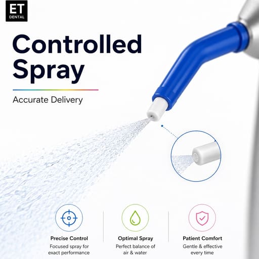 ET Dental Multicolour Air Water Syringe Tips (Pack of 250)