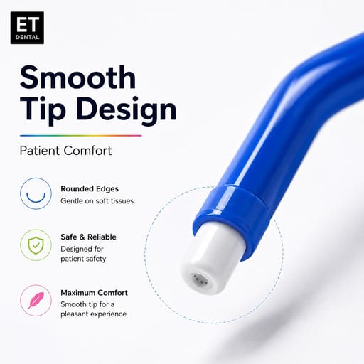 ET Dental Multicolour Air Water Syringe Tips (Pack of 250)
