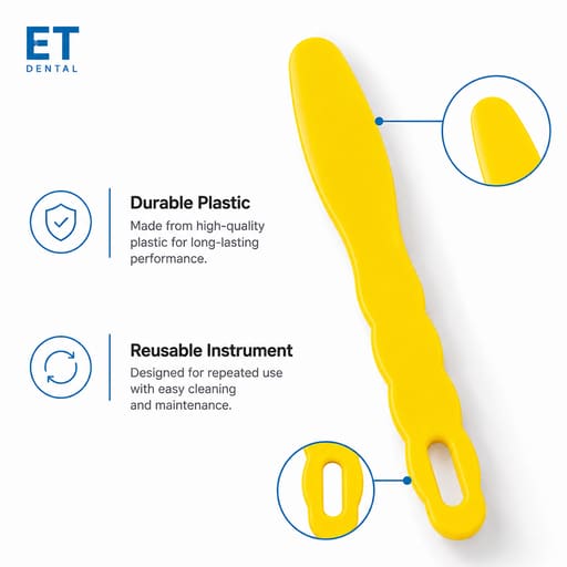 ET Dental Alginate Mixing Spatula Plastic (Pack of 1)