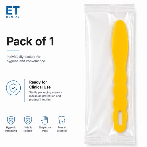ET Dental Alginate Mixing Spatula Plastic (Pack of 1)