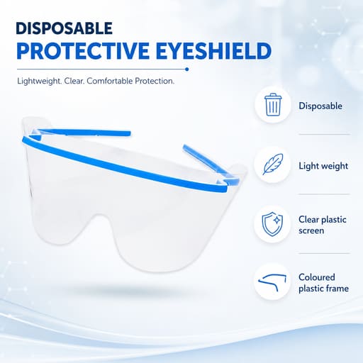 ET Dental Disposable Eyeshield with Frame (Pack of 10)
