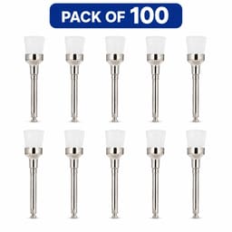 ET Dental Prophy Polishing Brushes | Cup Type | White | Pack Of 100