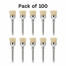 ET Dental Prophy Polishing Brushes | Cup Type | Natural | Pack of 100