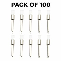ET Dental Prophy Polishing Brushes | Flat Type | White | Pack of 100