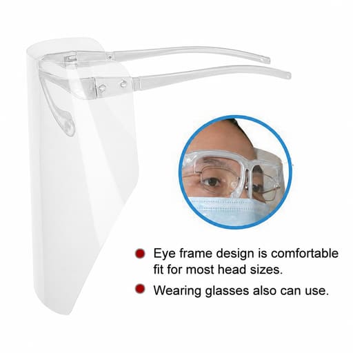 ET Dental Protective Shield with Frame (Pack of 10 Shields)