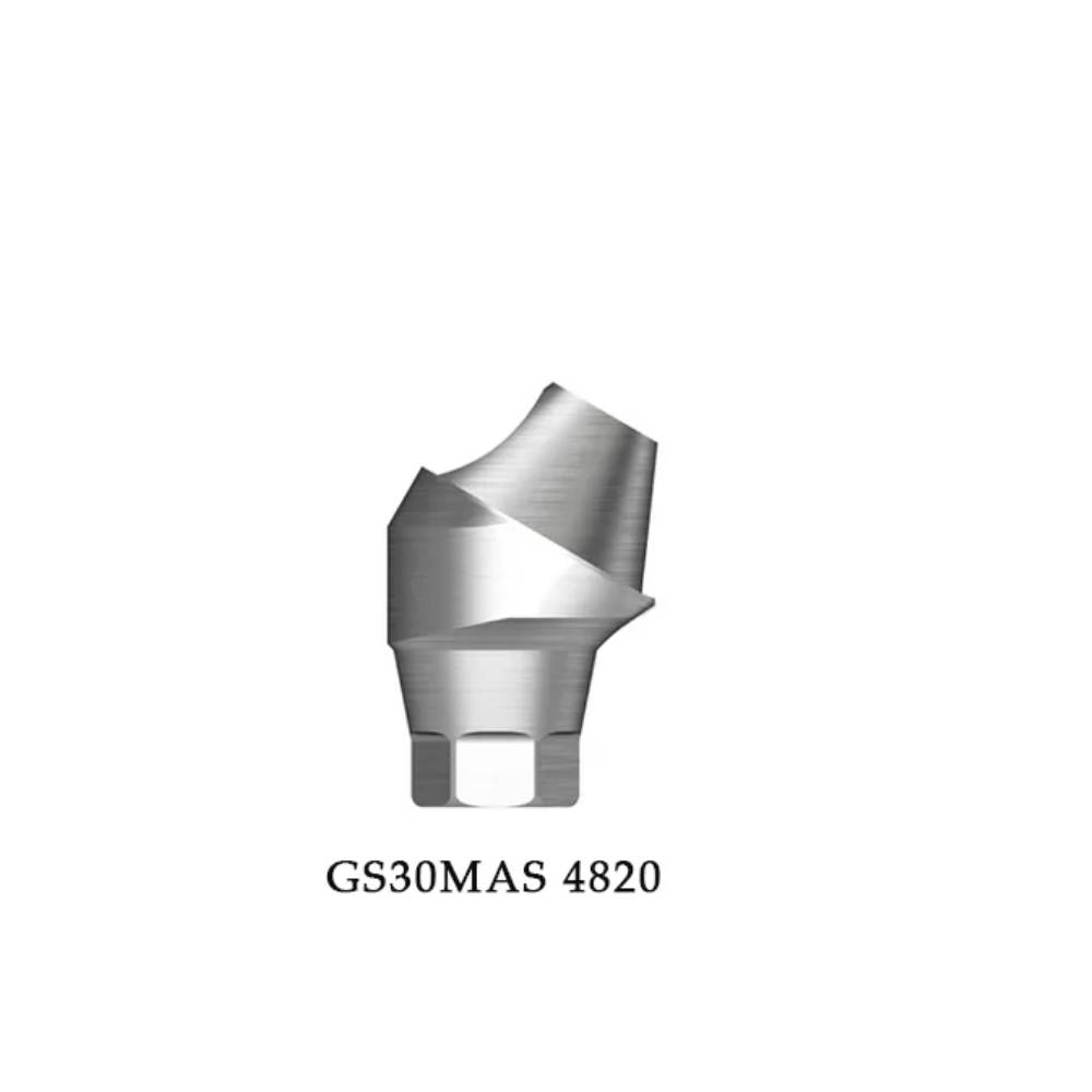 Dentaltech Multi Unit 30°Angular Abutment Regular ∅4.8mm X G/H2.5mm - Osstem | Dentium | DIO | Cowellmedi | Neobiotech | Dentis Compatible (GS30MAS 4820)