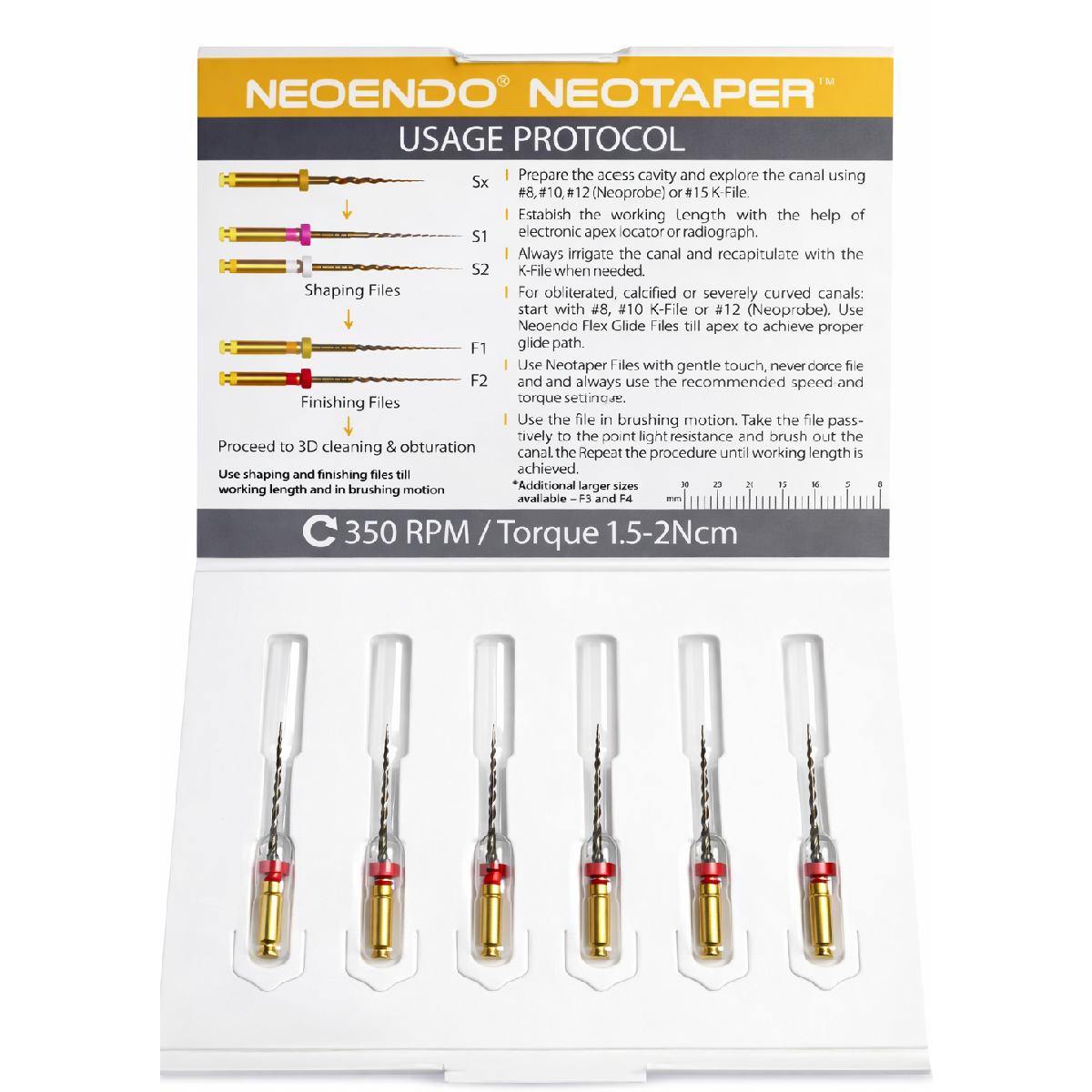 NeoEndo Neotaper NiTi Rotary Files 21mm
