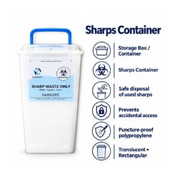 Fairbizps Bio-Medical Sharp Container - 3 L - 4