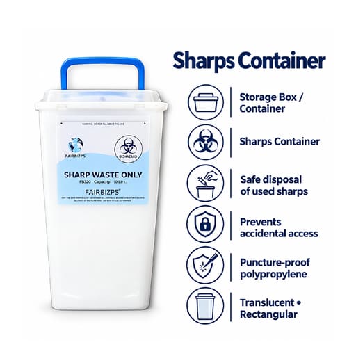 Fairbizps Bio-Medical Sharp Container - 3 L