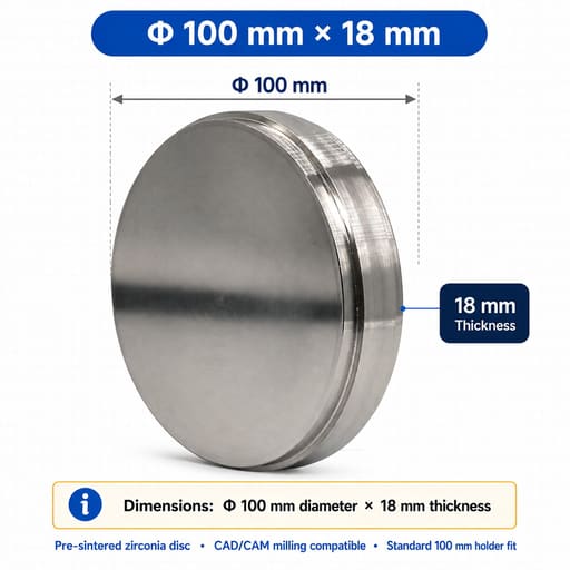 Fastform DeskFab CoCr Baseplate Disc-Φ100*18 mm