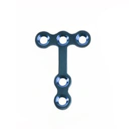 SK Surgicals Titanium Mini Bone Plates T Shape With Gap - 2mm (5 Holes) 200.540T - 1