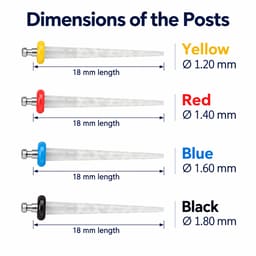 Fiber Post With 4 Drills ( Pack of 20 Posts ) - 4