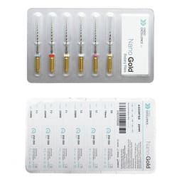Endo Excellence Nano Gold Rotary Files -25mm (Pack of 6)