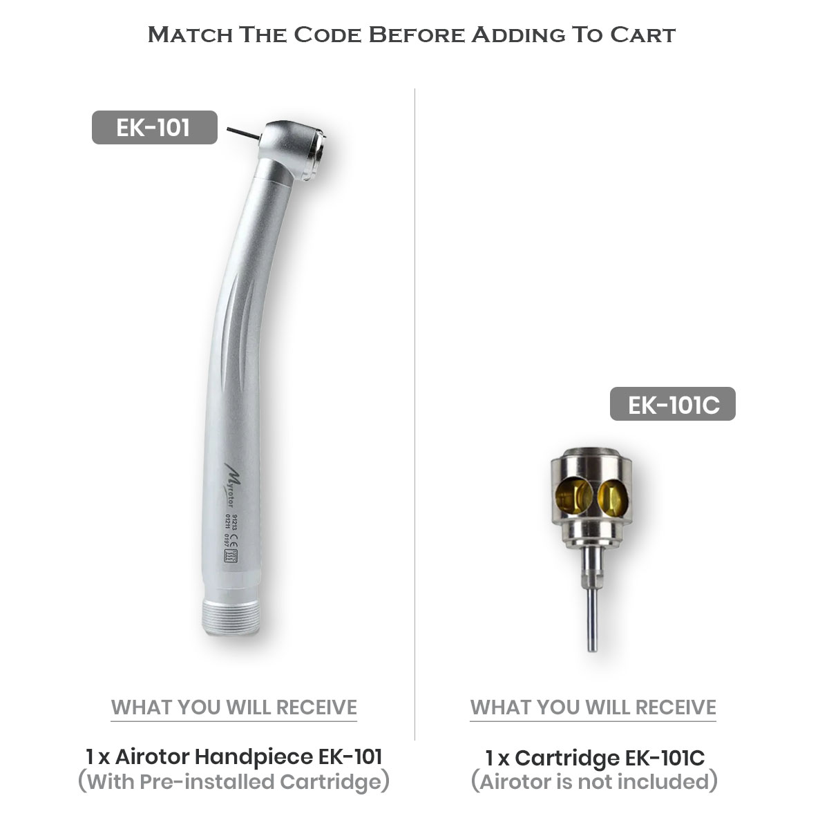 Endoking Myrotor Push Button Airotor And Cartridgee