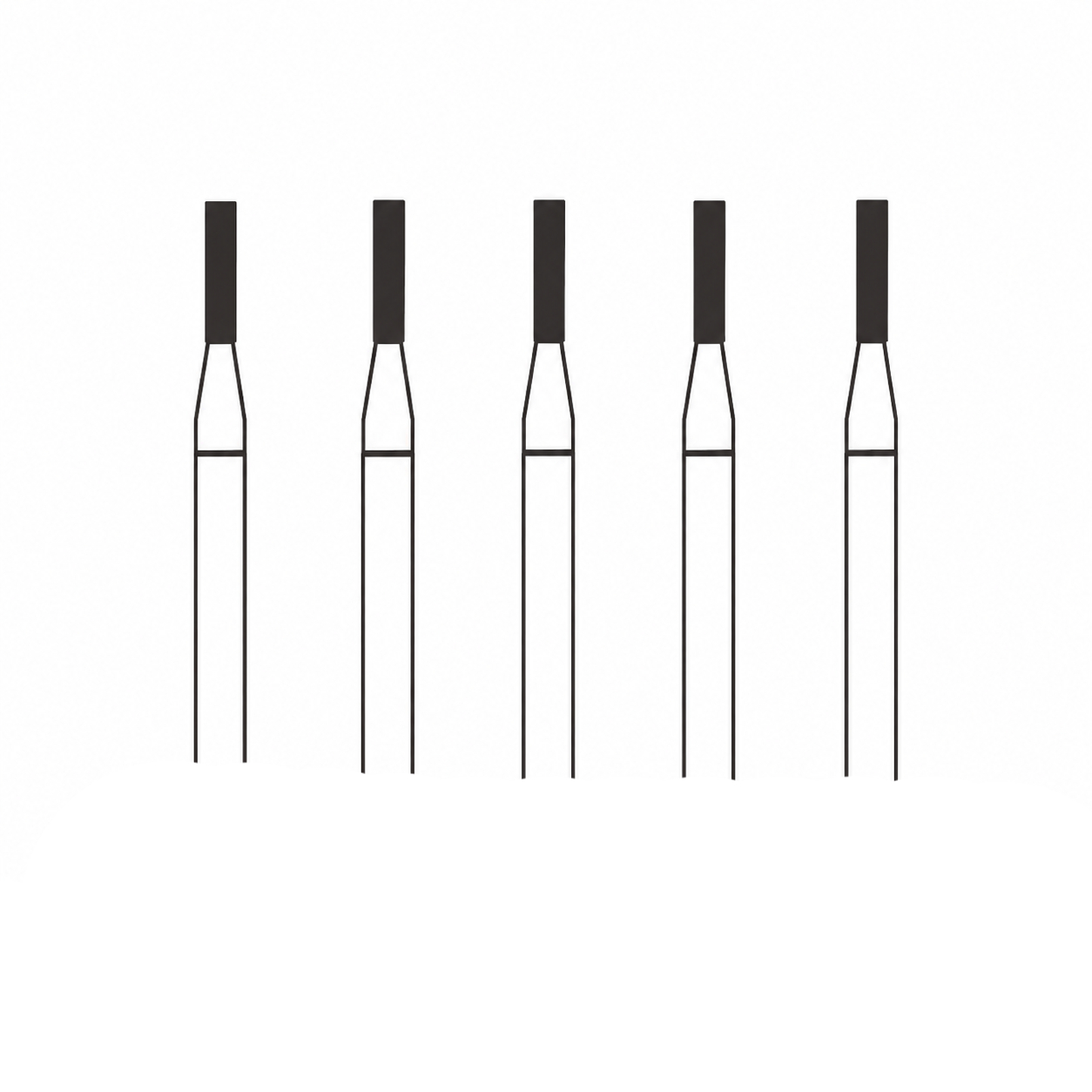 Frank Dental Cylinder Flat End FG Diamond Bur D.835.012.FG (SF-31) - Pack of 5