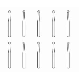 Frank Dental Round Carbide Bur C.1.012.HP - Pack Of 10
