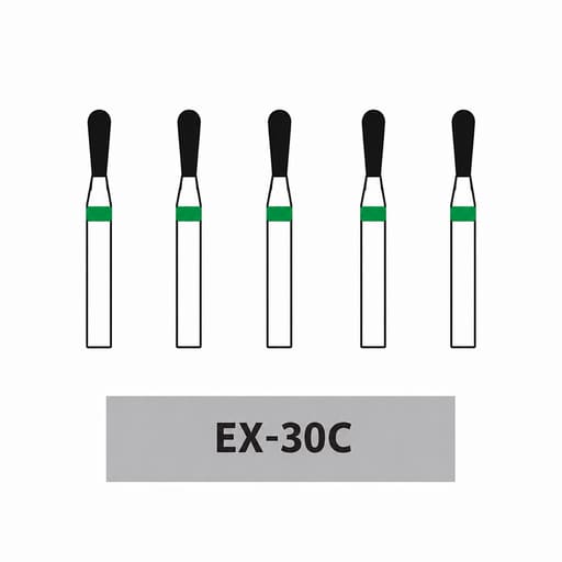 Frank Diamond Bur EX-30C | Made in Germany (Pack of 5)
