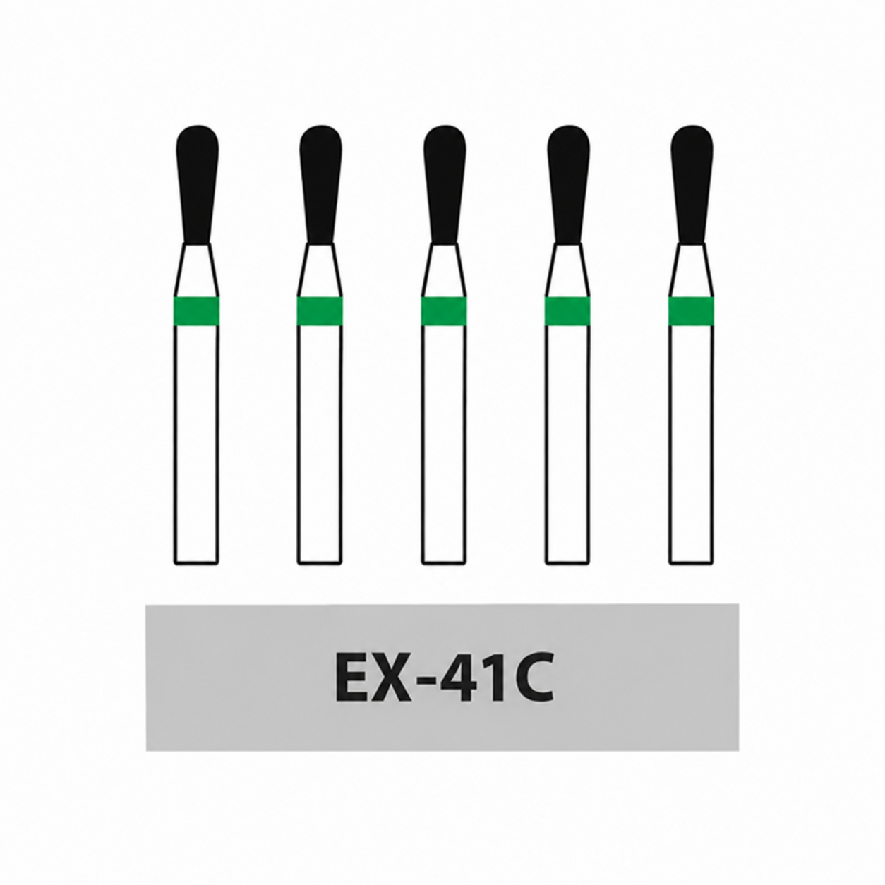 Frank Diamond Bur EX-41C | Made in Germany (Pack of 5)