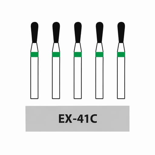 Frank Diamond Bur EX-41C | Made in Germany (Pack of 5)