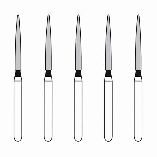 Frank Diamond Bur FO-12SC | Made in Germany (Pack of 5)