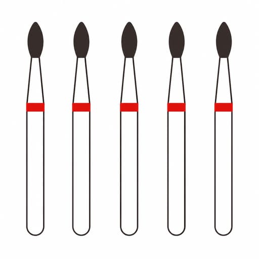 Frank Diamond Bur FO-31F | Made in Germany (Pack of 5)
