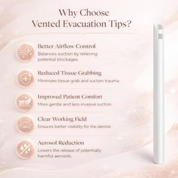 Oro Vented Oral Evacuation Tips - 6 inches (Pack of 100) - 6
