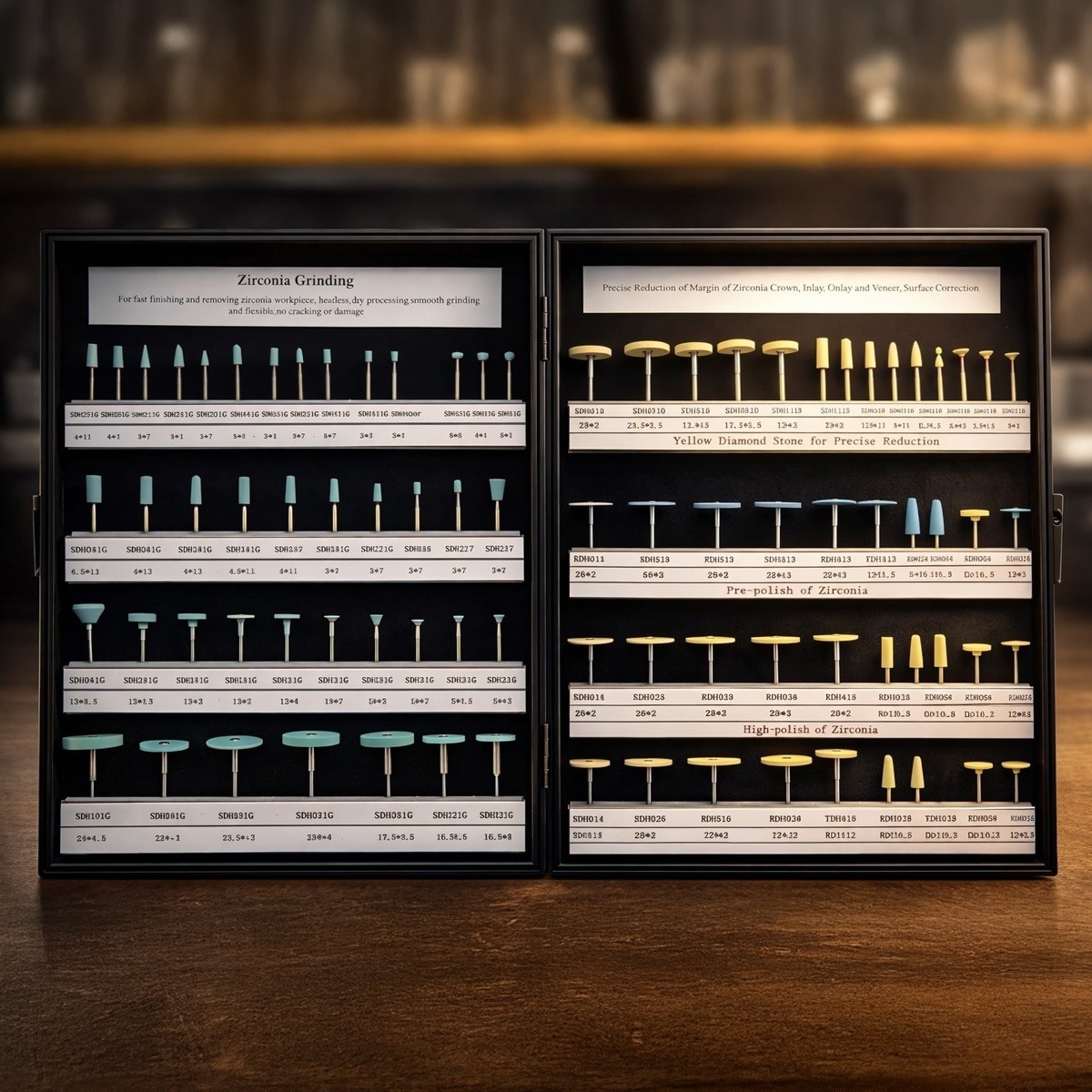 Labodent Diamond Stones Kit HP For Zirconia Grinding And Polishing