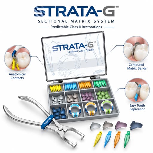 Garrison Dental Strata-G Sectional Matrix System Standard Kit (SG-KS-40)