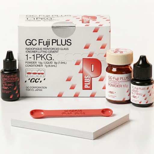 GC Fuji Plus Resin Modified GIC Luting Cement (15g Powder + 7g Liquid)