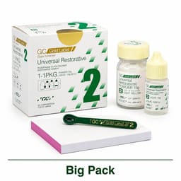 GC Gold Label 2 Restorative Glass Ionomer Cement - Big Pack (15g Powder + 10g Liquid)