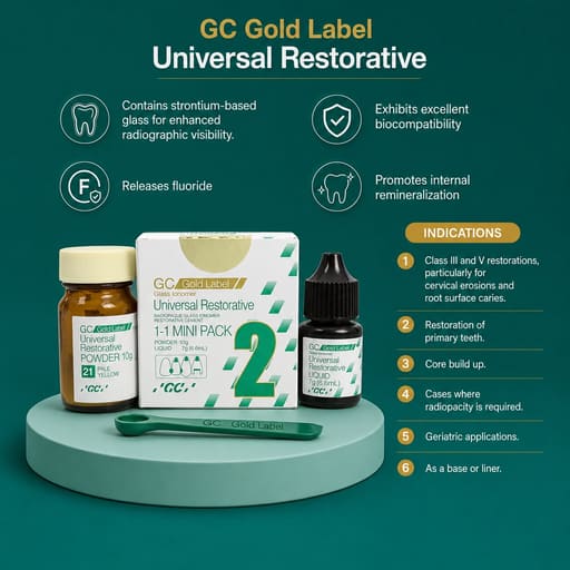 GC Gold Label 2 Glass Ionomer Restorative Cement  