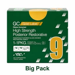 GC Gold Label 9 Posterior Restorative Glass Ionomer Cement - Big Pack ( 15g Powder + 13.1g Liquid)