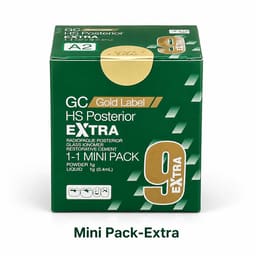GC Gold Label 9 (Extra) Posterior Restorative Glass Ionomer Cement- Mini Pack (5g Powder + 3g Liquid)