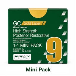 GC Gold Label 9 Posterior Restorative Glass Ionomer Cement - Mini Pack (5g Powder + 5g Liquid)