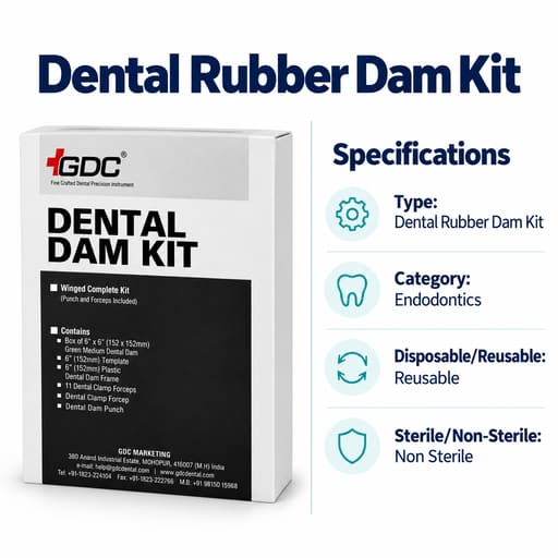 GDC Dental Rubber Dam Kit-Adult (DDK)