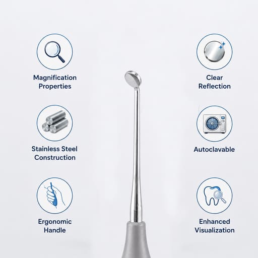 GDC Micro Surgical Round Mirror - Large (4.5mm) (Mmr)