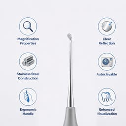 GDC Micro Surgical Round Mirror - Small (2.5mm) (Mmrs) - 3