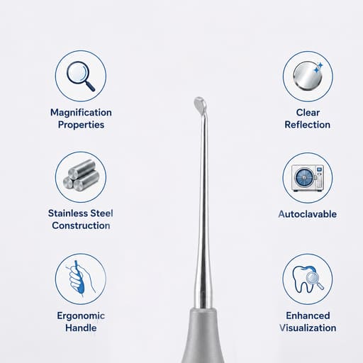 GDC Micro Surgical Round Mirror - Small (2.5mm) (Mmrs)
