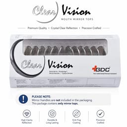 GDC Mouth Mirror Tops Magnified Pack Of 12 - 4 (Mmtm4) - 3