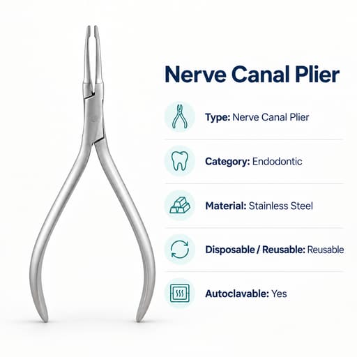 GDC Nerve-Canal Pliers - Straight (Rfes)