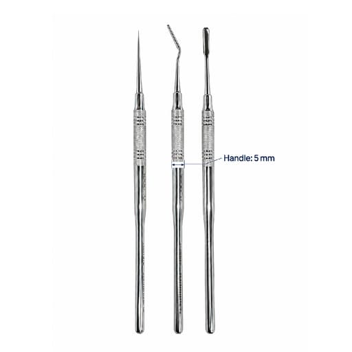 GDC Periotome Set Of 3 Solid Handle 5mm (Pts3)