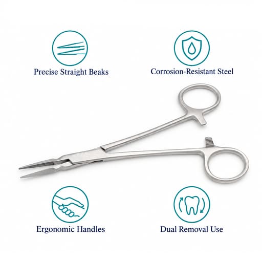 GDC Post And Silver Point Removal Forceps - Straight (Rfstr)