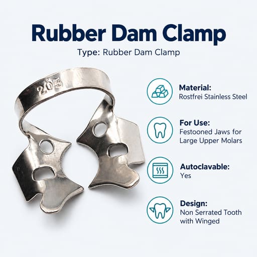 GDC Rubber Dam Clamp Adult 205 (Rdc205)