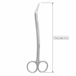 GDC Scissors Locklin - Curved Handle (16cm) (S11) - 5