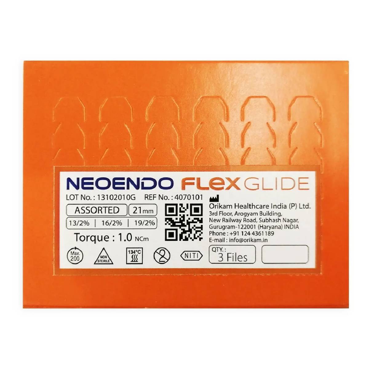 Neoendo Flex Glide Rotary Files (Pack of 3)
